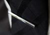 TATEOSSIAN Grid Long Tie Bar Tie Tie (Rhodium) (Tie Pin, Clip, Clip)