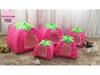 Pet Bed Tent: Mongolian Yurt Strawberry Design for Dogs and Cats