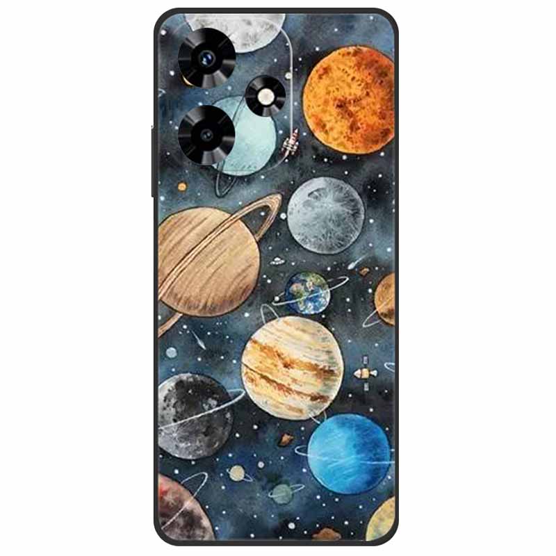 For Infinix Hot 30i NFC Case X669D Silicone Wolf Lion TPU Soft Fundas For Infinix Hot 30i X669C Hot30i 2023 Protector Black Capa