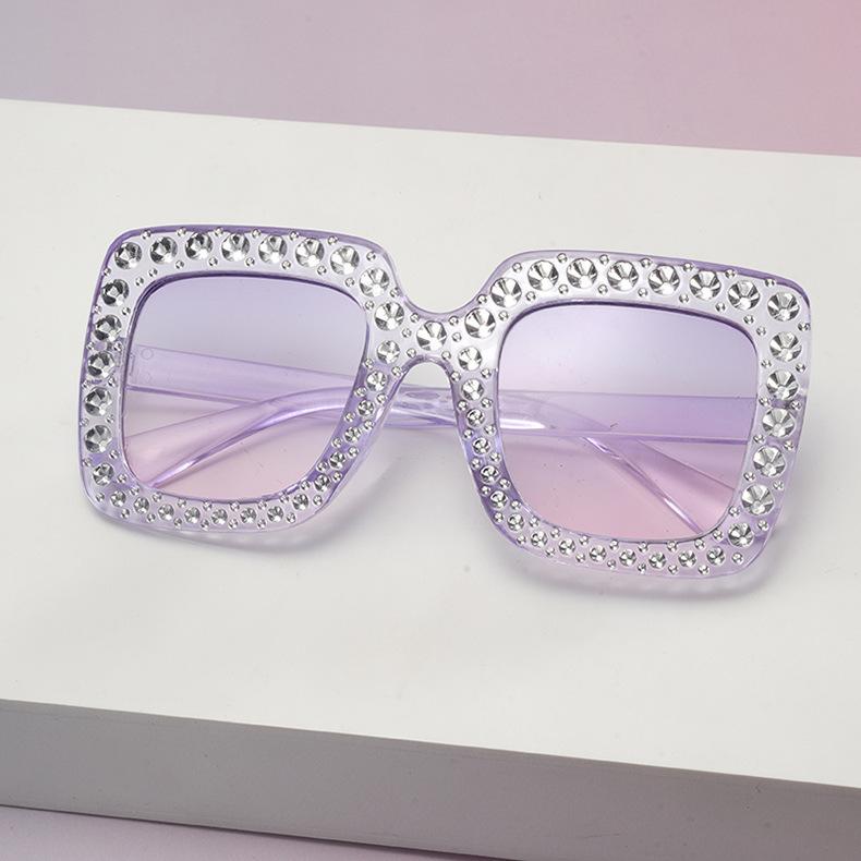 Luxury Square Sunglasses for Kids Boys Girls Diamond Rhinestone Brand Designer Glitter Sun Glasses UV400 Shades Children Eyewear