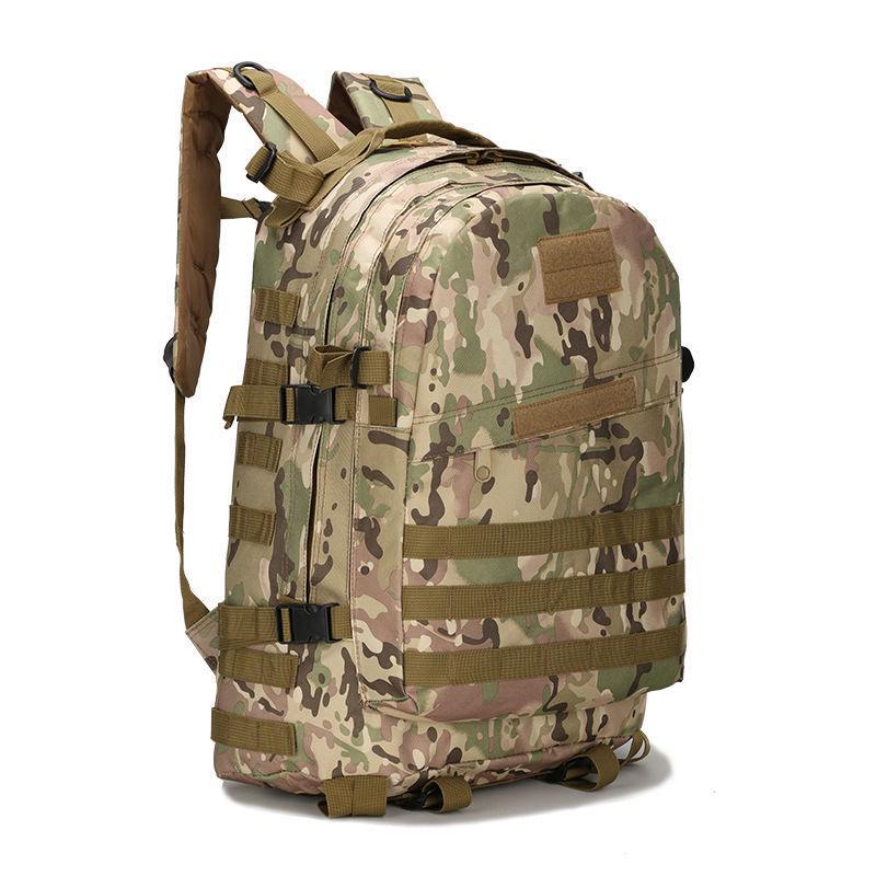 Men's Military Camouflage Hiking Tactical Backpack: Level 3 Double Shoulder Outdoor Sports School Bag