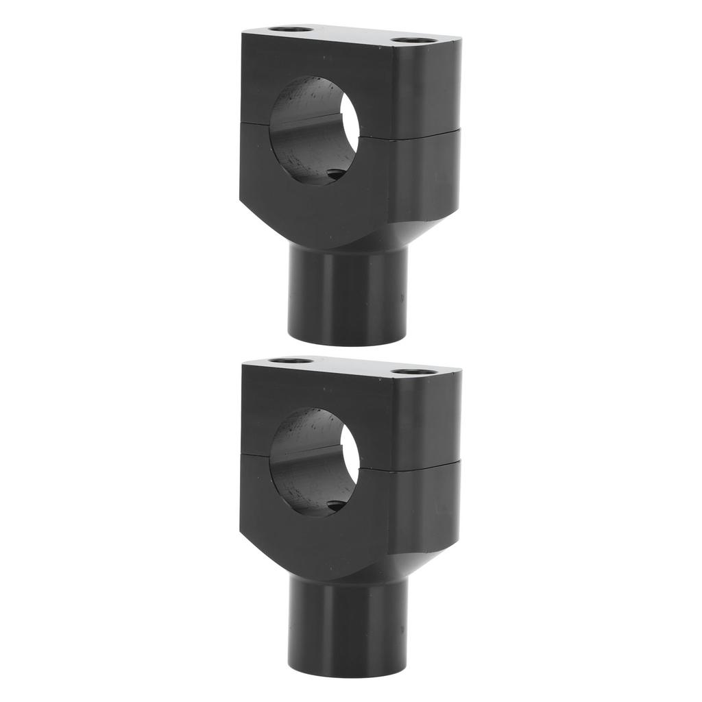Motorcycle Handlebar Bracket Clamps Metal Riser Mount for 25mm Diameter Handlebars Motorcycle Electric Vehicles Black