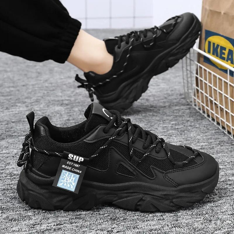 Men's Sneakers Mesh Breathable Casual Shoes Outdoor Sports Running Shoes for Men Lace Up Tennis Training Shoes Zapatillas Hombre