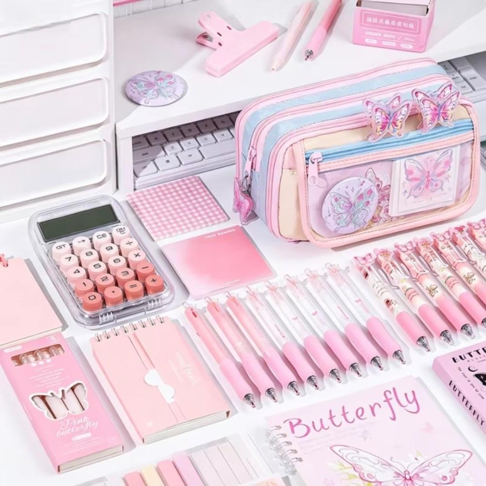 Large Capacity Pen Bag Multi-Pockets Stationery Bag Durable Pencil Case