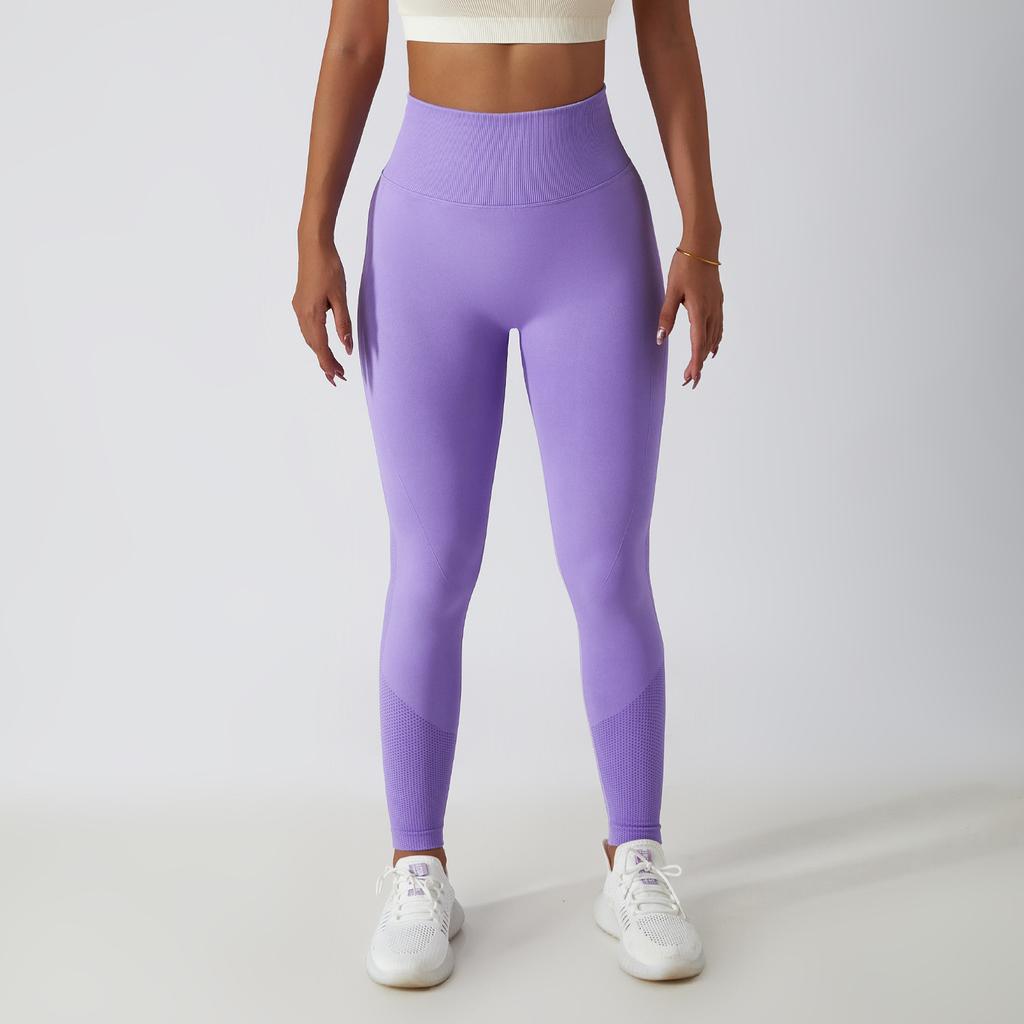 New Running Fitness Pants, Hip Lifting Yoga Pants, Women'S Seamless Knitted Tight High Waist Breathable Sports Yoga Shorts