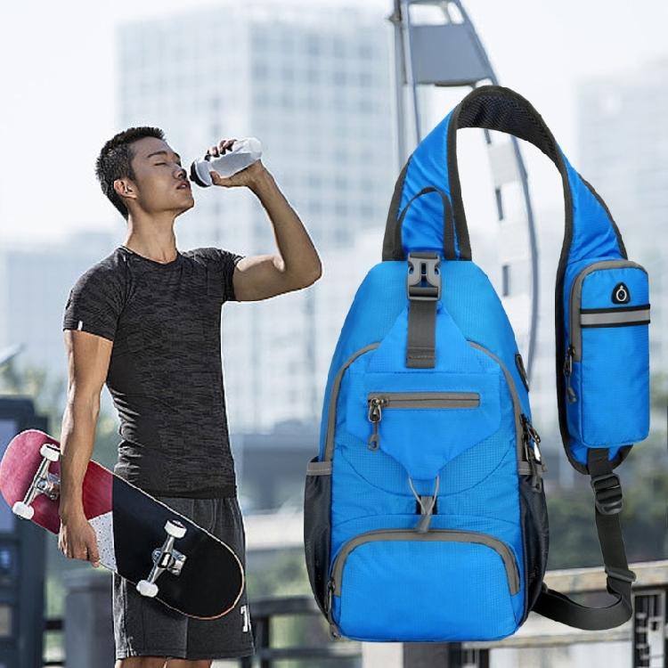 Mans Casual Daypacks Travel Chest Pocket Shoulder Backpacks Nylon Crossbody Bag