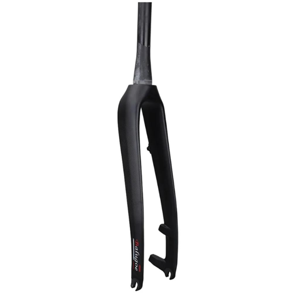 BALUGOE Carbon Fiber Straight Pipe Cone Pipe Mountain Bike Disc Brake Fork 26er 27.5er Matte 28.6MM/39.9MM Riding Accessories Tapered