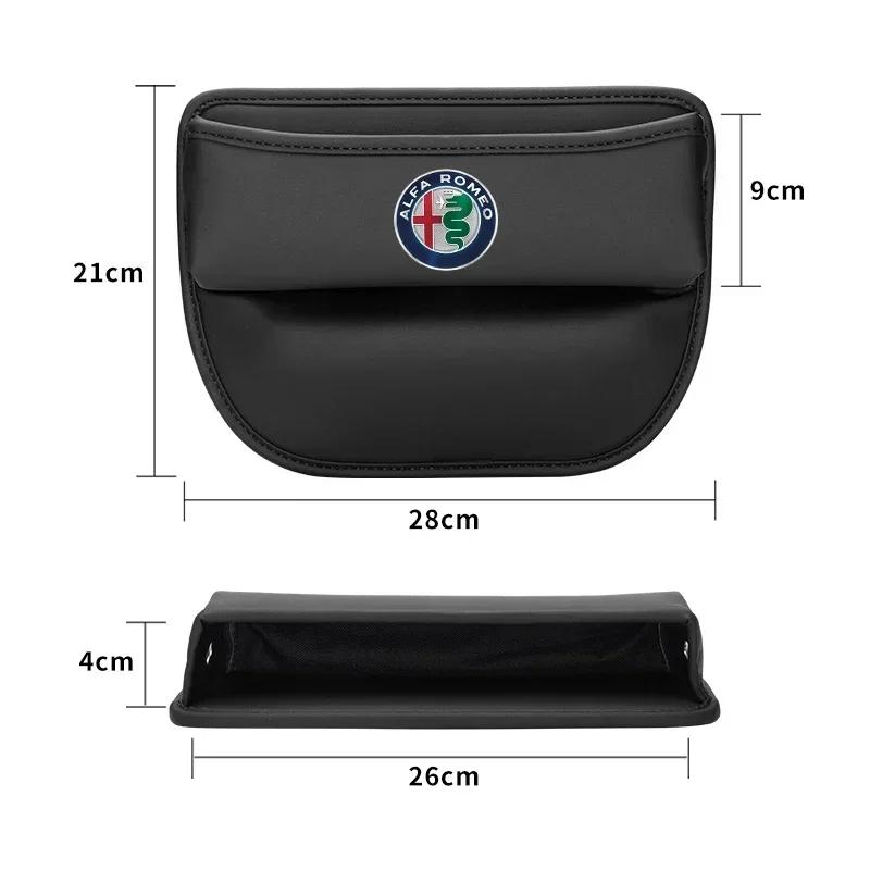 For Alfa Romeo 508  Car Sticker For Alfa Romeo   147 Car Console Side Seat Gap Filler Front Seat Organizer For Alfa Romeo Giulia     Qw2