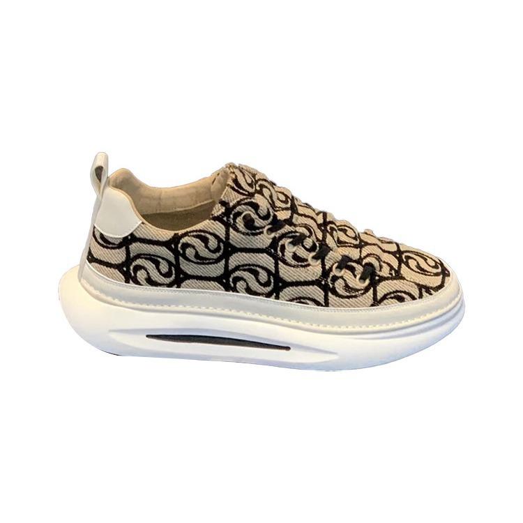 Spring and Summer New Men's Shoes Fashionable Simple Trendy Casual Shoes Korean Style Thick Sole Lightweight Sneakers for Students Men