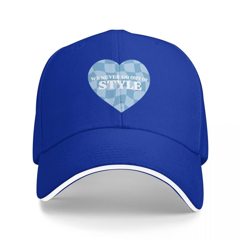 Style Retro Blue Heart Baseball Cap Luxury Snapback Vintage Gentleman Hat S Male Womens