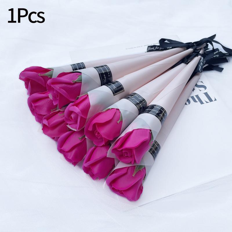 

Artificial Soap Rose Bouquet Little Bear Soap Flower Diy Flower Bouquets Wedding Mother S Day Valentine S Day Gift Souvenirs 1PC