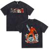 Japanese Anime Akira Washed Vintage T Shirt Science Fiction Cartoon Movie Shotaro Kaneda T-shirt Gothic Cotton Oversized T-shirts