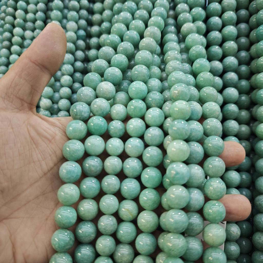 Jade Amazonite Round Beads - DIY Jewelry Accessories & Buddhist Beads