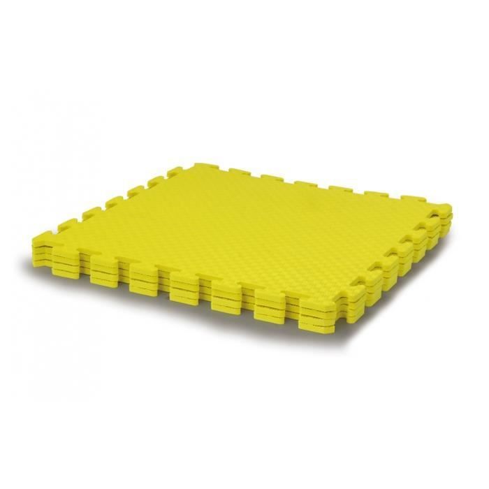 Jamara tapis de jeu jaune junior 50 x 50 cm