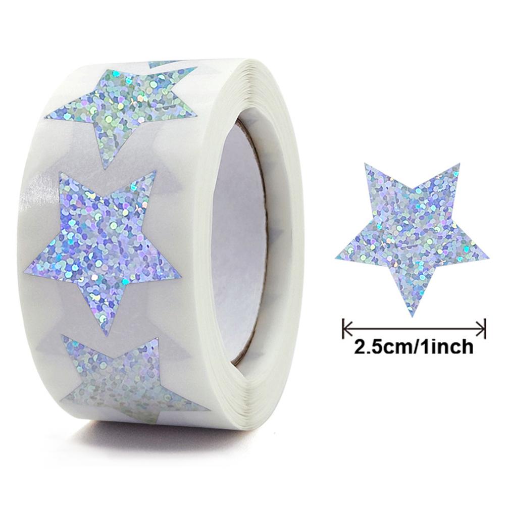 100-500Pcs High-Quality Holographic High-Quality Round/Heart High-Quality Shape High-Quality Stickers High-Quality For High-Quality Reward