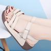Summer Thick Bottom Genuine Leather Sandalias Ladies Soft Non-Slip Wedges Shoes Fashion Lightweight Wedge Heels Sandals Women