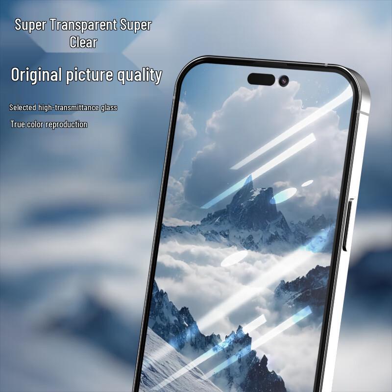 Langke iPhone 14 Pro Max Ultra-Clear Tempered Glass Screen Protector