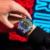 Brand 8138 Waterproof Alloy case Watch Alarm Clock night light Young Fashion business Quartz Sport Wristwatches