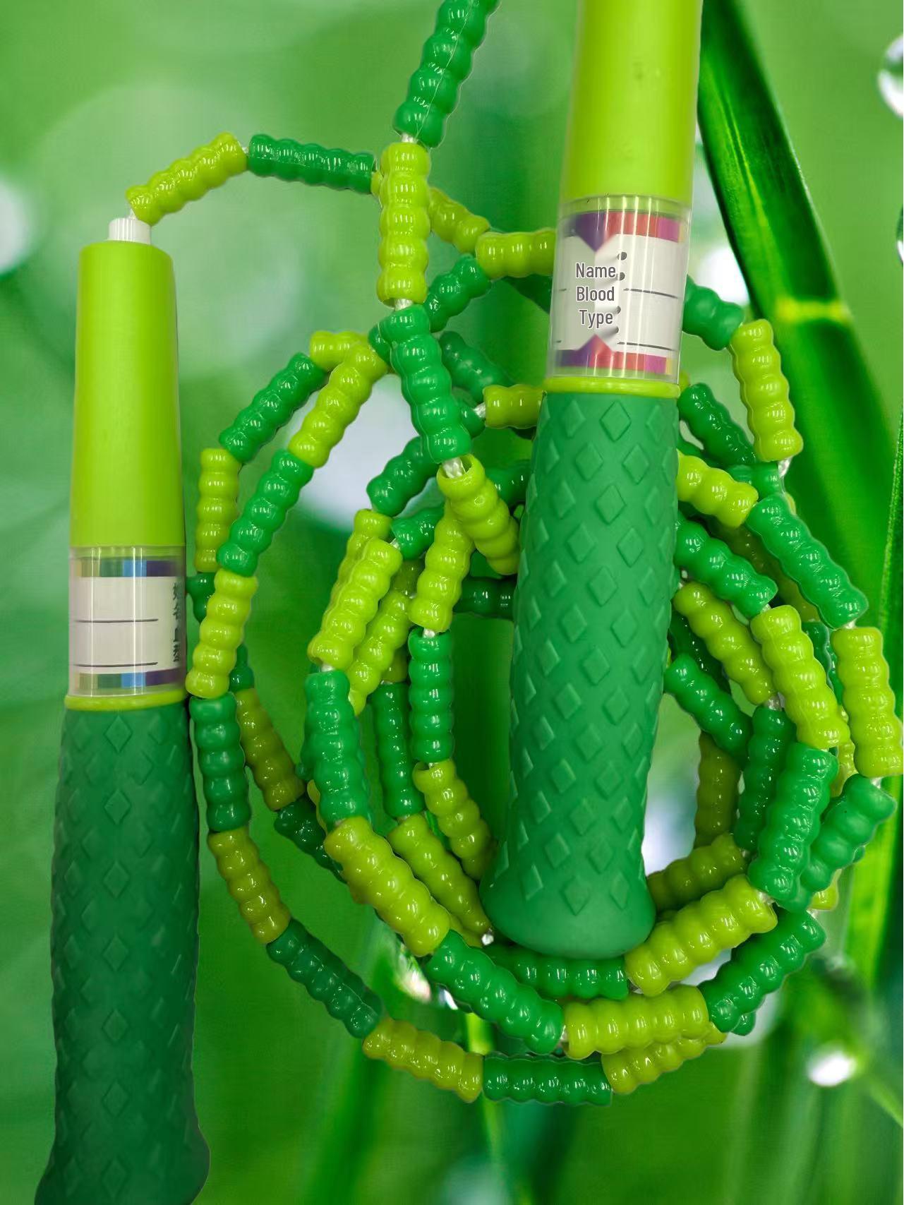 Signature Bamboo Bead Skipping Rope - Soft, Multicolor, Student & Adult Fitness