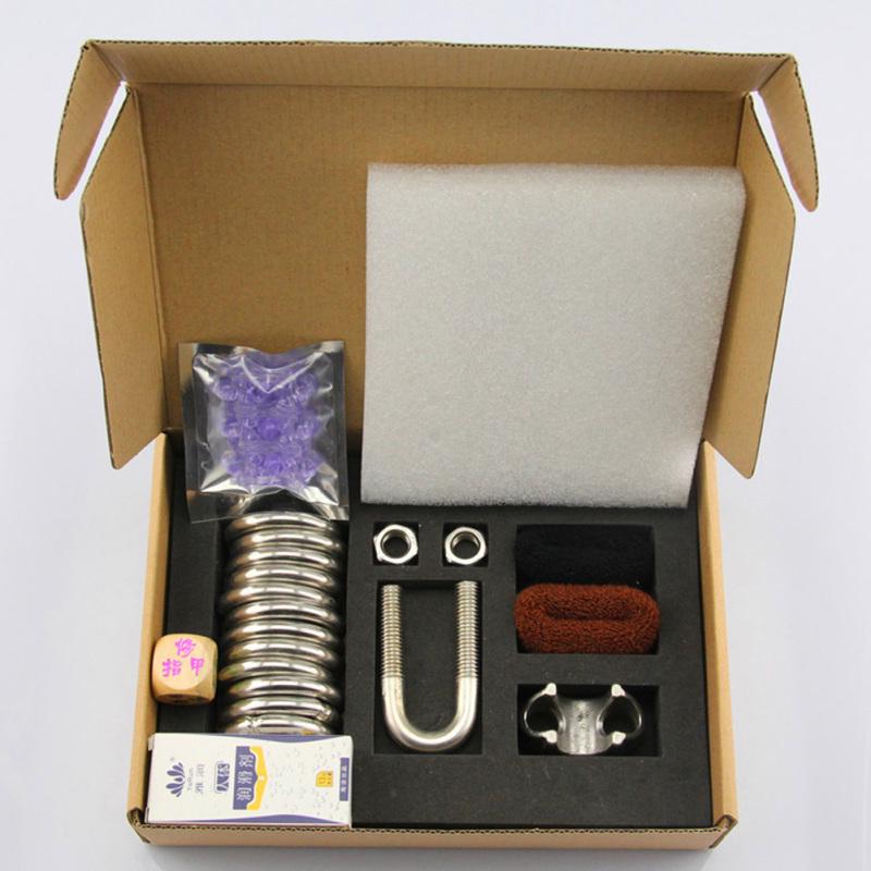 Male Penis Extender Load 12pcs Weights Ring Stretcher Enlargement System Kit Cock Growth