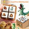 Beaver Keychain Decompress Hoppers Keyring Click Keyboard Keychain Hanging Pendant Make Sound Keyring