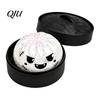 Portable Dumpling Toy Halloween Stress Relief with Steamer, Glitter Ball Fidget Party Favors Toy, Anxiety Relieving Steamed Bun Squeeze for