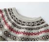 Women's 2026 Winter Fair Isle Cashmere Round Neck Sweater - Gentle Style, Thick & Warm Base Layer.
