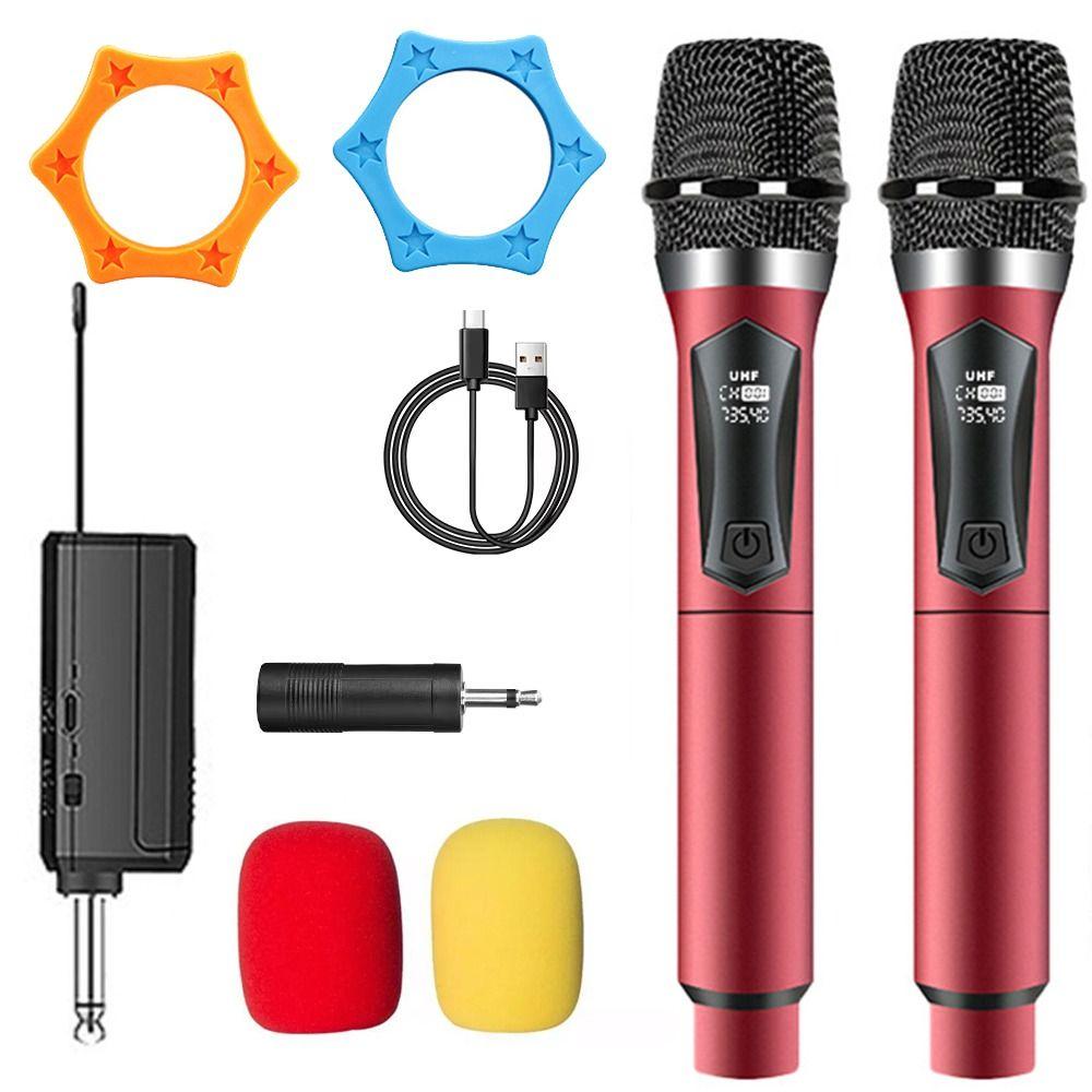 2 Channels Karaoke Mic Micphone Clear Sound Condenser Microphone  Karaoke Singing
