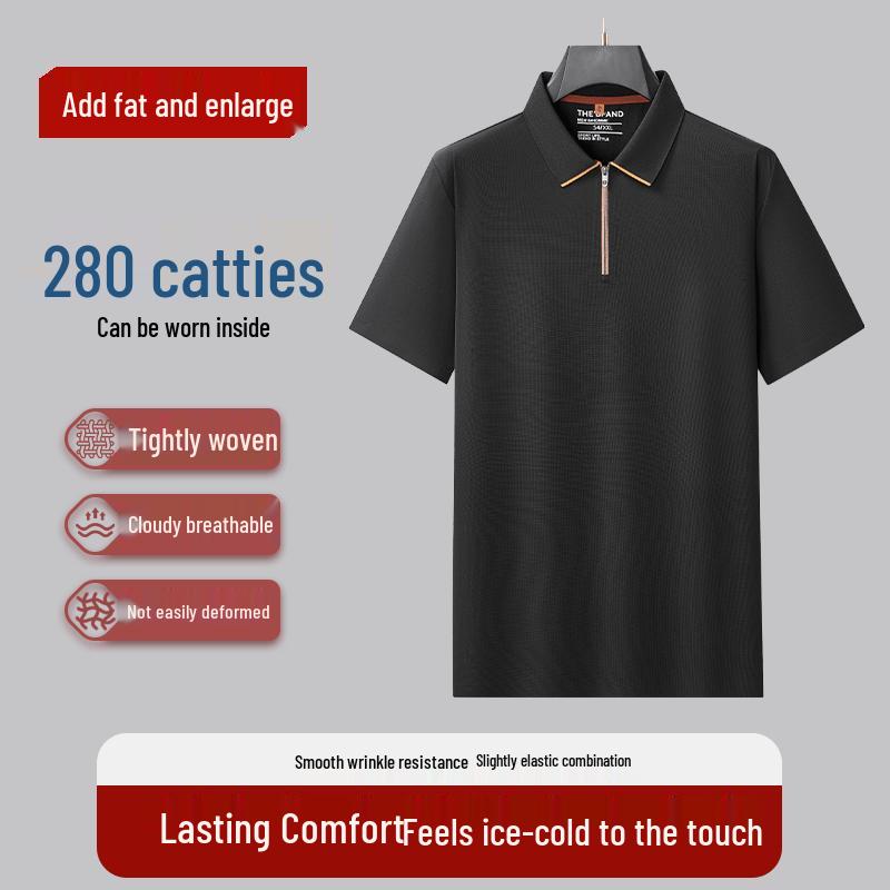 DIBINZE Men s Plus Size Cooling Breathable Polo Shirt 5XL