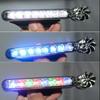 Daytime Running Light with 8 LEDs and Wind Powered Design for Vehicles