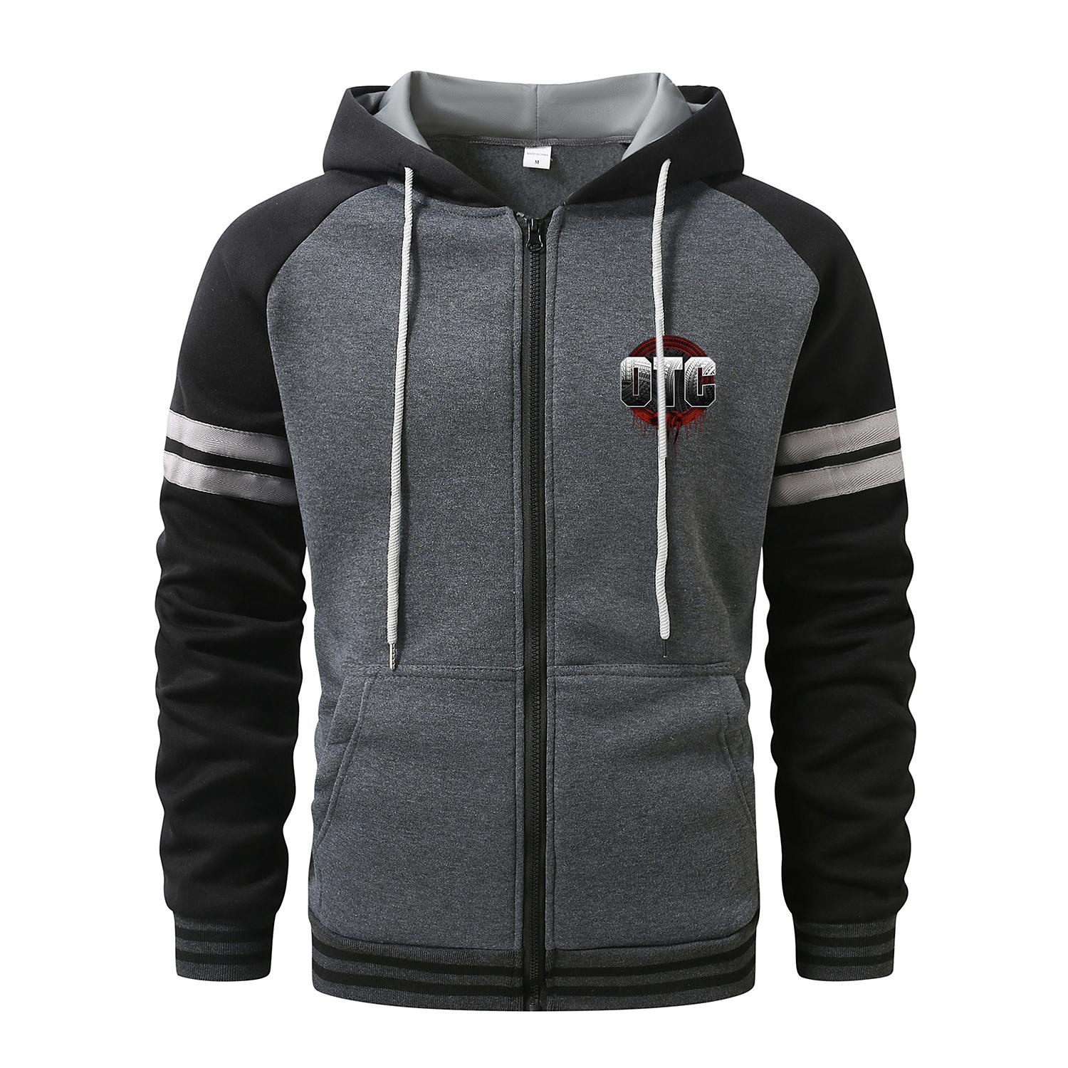 

Худи QTG для мужчин Кардиган на молнии Худи с капюшоном и карманом Спорт и отдых Мужские модные худи и толстовки Уличная одежда Повседневные Мужские пальто XXXL