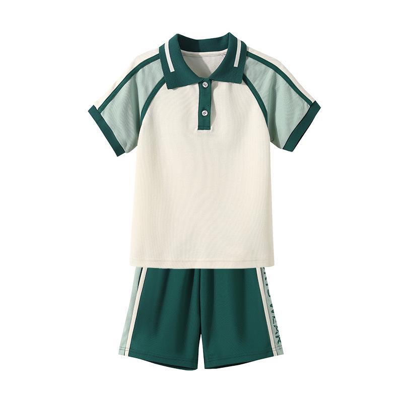 Children's Academy Style Summer Uniform Set for Kindergarten and Primary Students - Sports Uniform