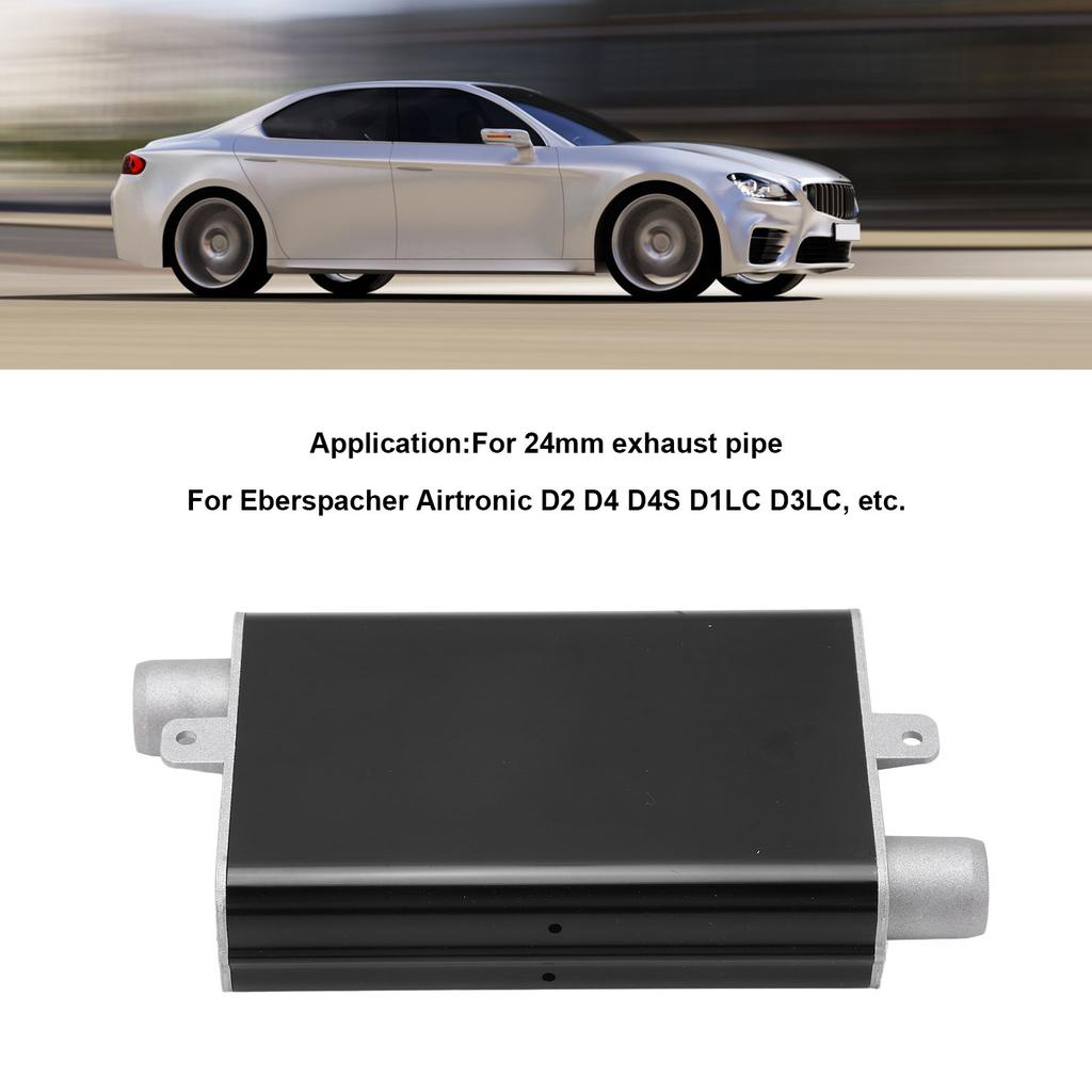 24mm Parking Heater Exhaust Pipe Muffler Aluminum Alloy Straight Heater Silencer for Eberspacher Airtronic D2 D4 D4S