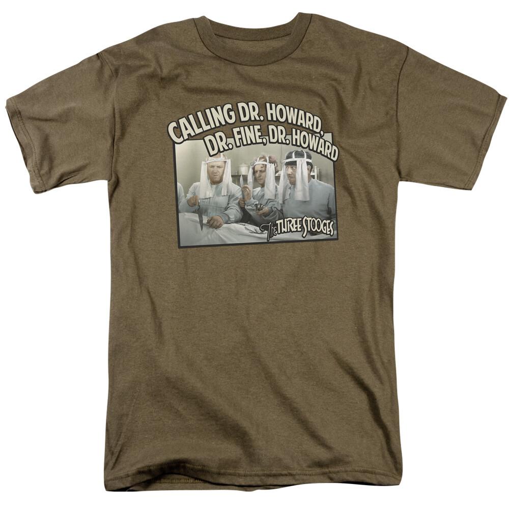 Three Stooges T-Shirt Calling Doctors Safari Tee Unisex T-Shirt S