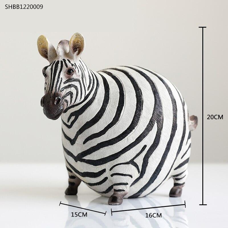 Zebra Statue Animal Figurine Creativity Style Nordic Home Accessories Home Decor Home House Figurines Office Decoration Gift