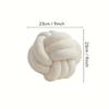 Woven Ball Pillow Knotted Cushion with Backrest Round Ball Shape Perfect for Sofa Decoration For Home Bedroom Decoration