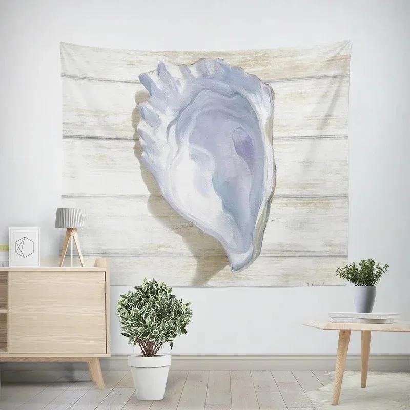 

Гобелен с рисунком «Океанская устрица» для украшения офиса, гостиной, настенный гобелен для дома 100x75cm