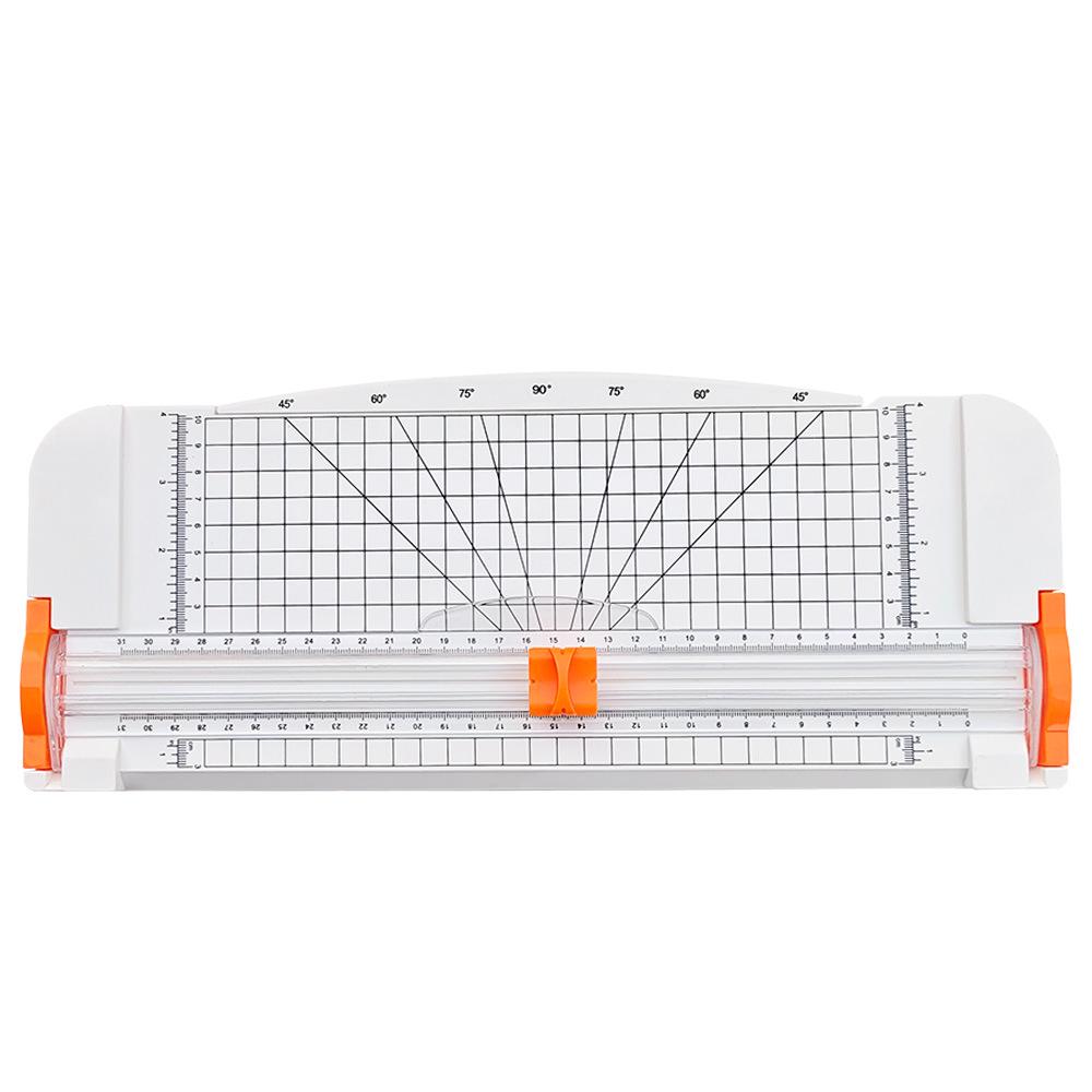 

Student Manual A4 Paper Cutter with Scale - Compact Black Plastic