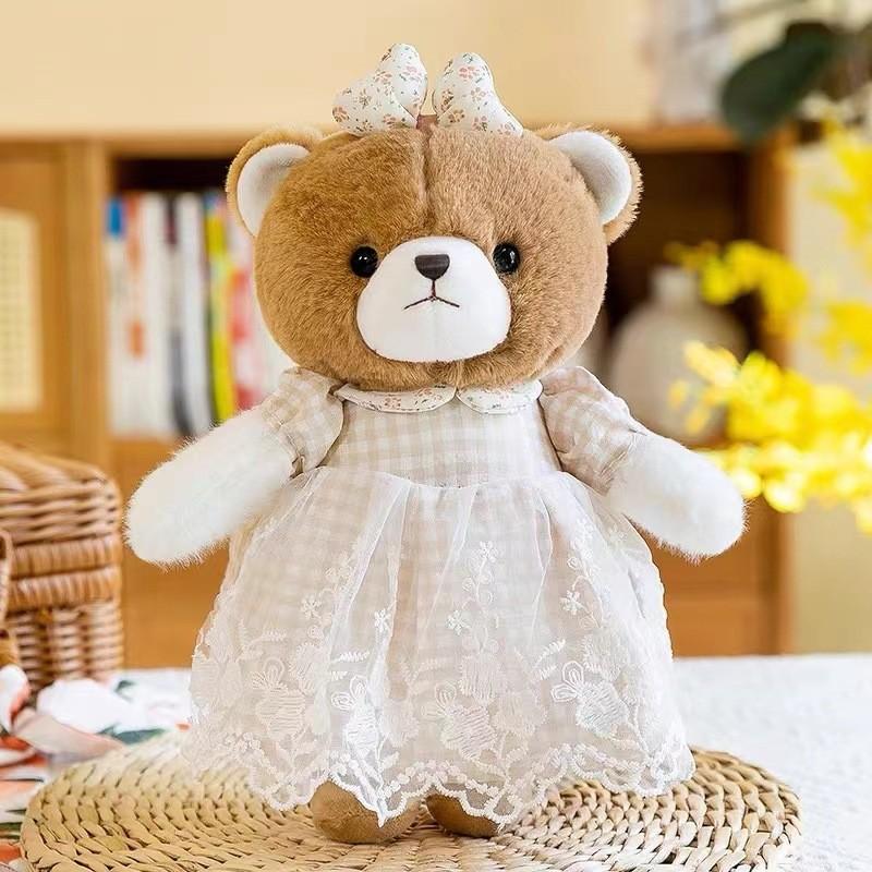 

Couple Teddy Bear Rabbit Plush Toy Cartoon Stuffed Doll Decoration Kids Gift Bear Female