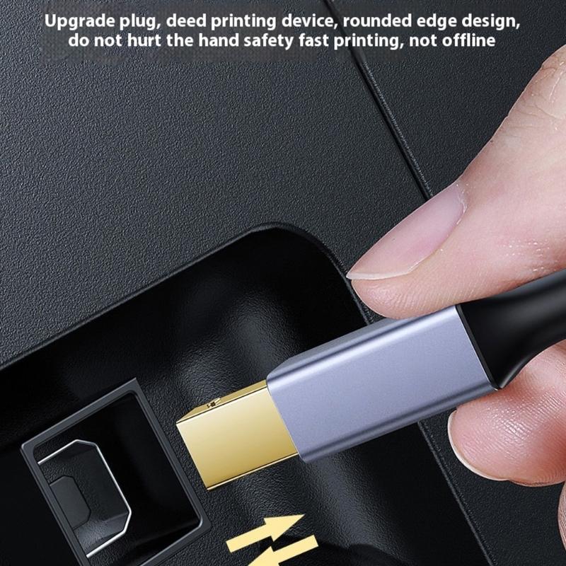 USB C Printer Cable Type C to USB B Printer Cable Mobile Phone Printing Cable Suitable For Printer Connection Cable
