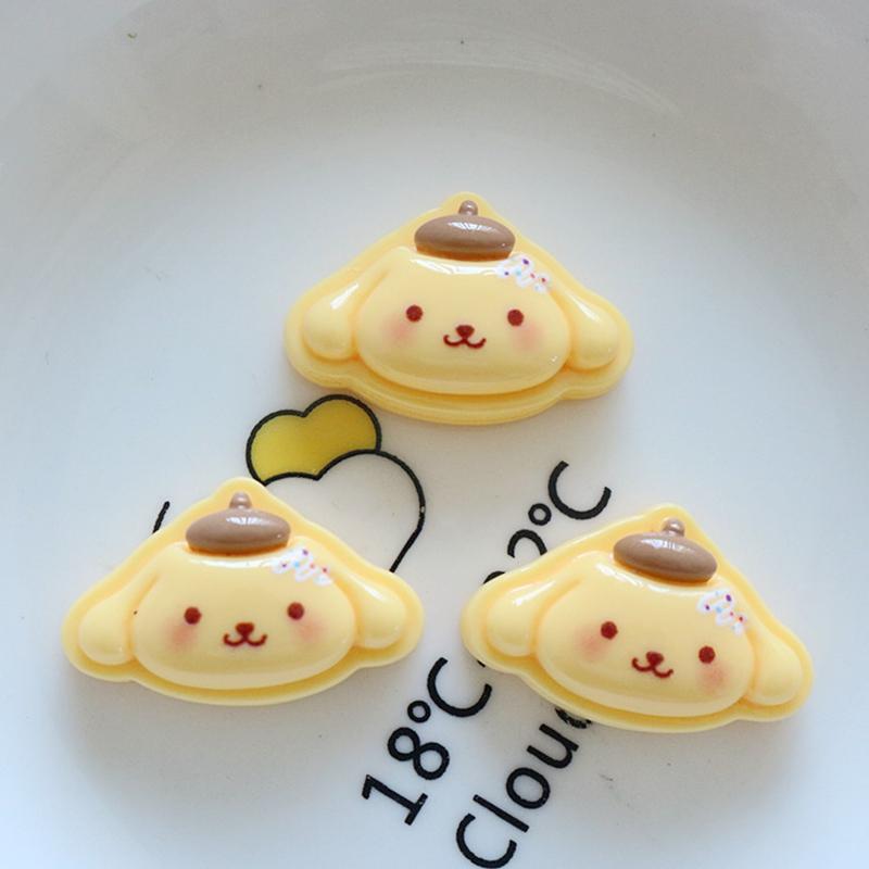 10Pcs Kawai Bright Surface Sandwich Biscuit Animal Series Resin Flat Back Scrapbook Figurine Diy Bow Decor Accessories Crafts A9
