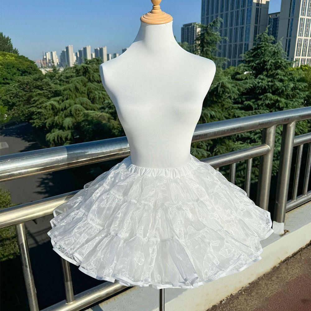 Jupon sans cerceau Crinoline Robe de bal blanche Jupes jupon Jupon de mode Robe de mariée