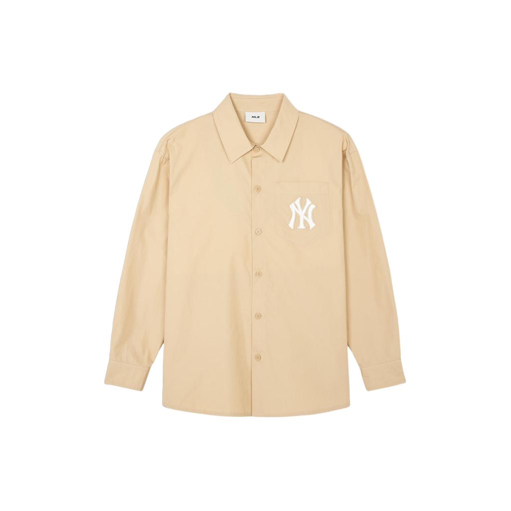 New MLB SS24 New York Yankees Shirt Unisex Apricot 3AWSM0341-50BGS