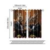 2 pcs   filtering curtains (excluding rods   non-movable   without batteries) Capybara Pattern for use in bedrooms and living rooms