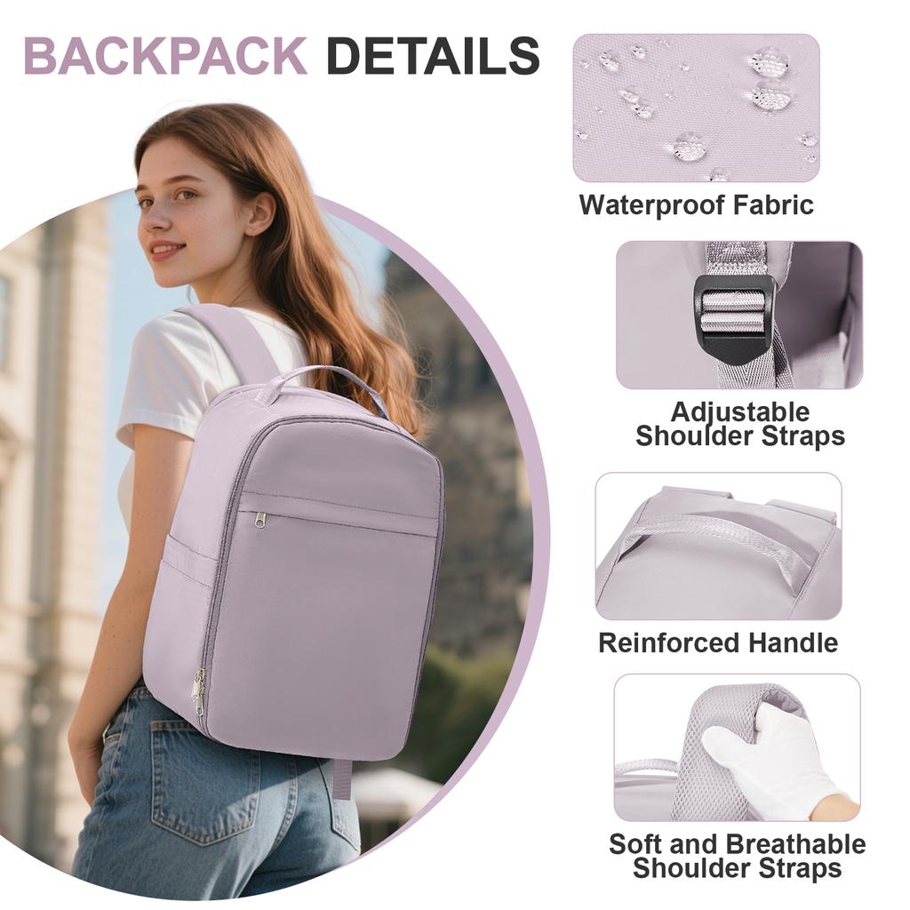 Under Seat Travel Backpack, Laptop Hand Luggage Travel Backpack Mochila Viaje Cabina Avion 40x20x25, Student School Backpack