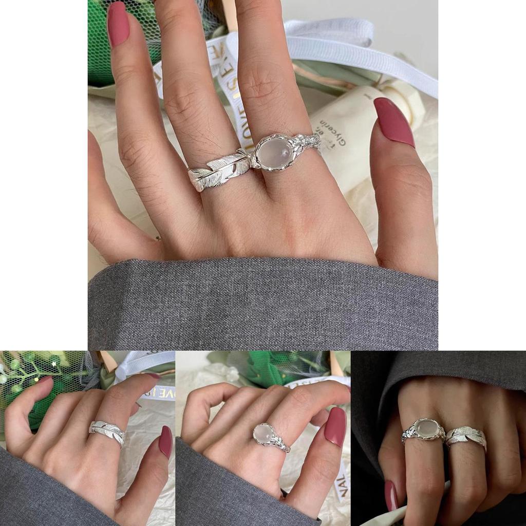 Chic And Delicate Cat Eye Stone Ring For Women With Adjustable Band Copper