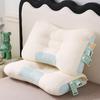 OEING Jacquard Feather Silk Neck Support Pillow