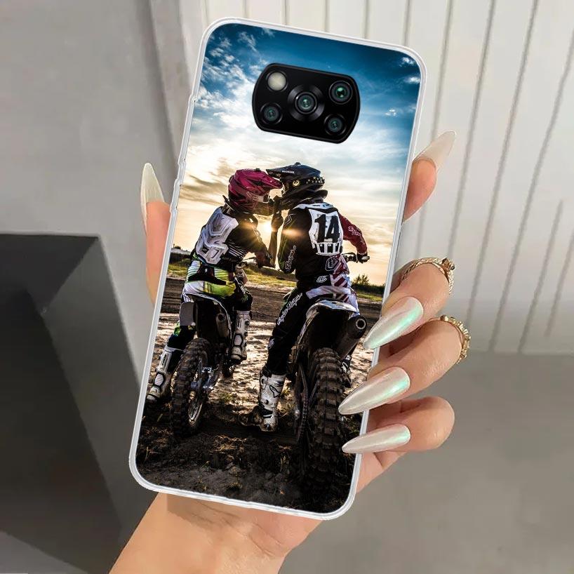 

Motocross Motorcycle Dirt Bikes Phone Case for Xiaomi Poco X5 X6 X7 Pro F7 Ultra M7 Redmi 15 15C 13 13C 12 12C 10 10A 10C 9 9A 9 Xiaomi Poco X6