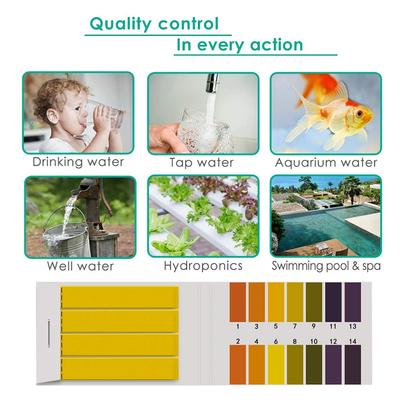 80-800pcs PH Test Strips 1-14 PH Litmus Paper with Comparison Chart Water Cosmetics Soil Acidity Test Strip Precision for Water