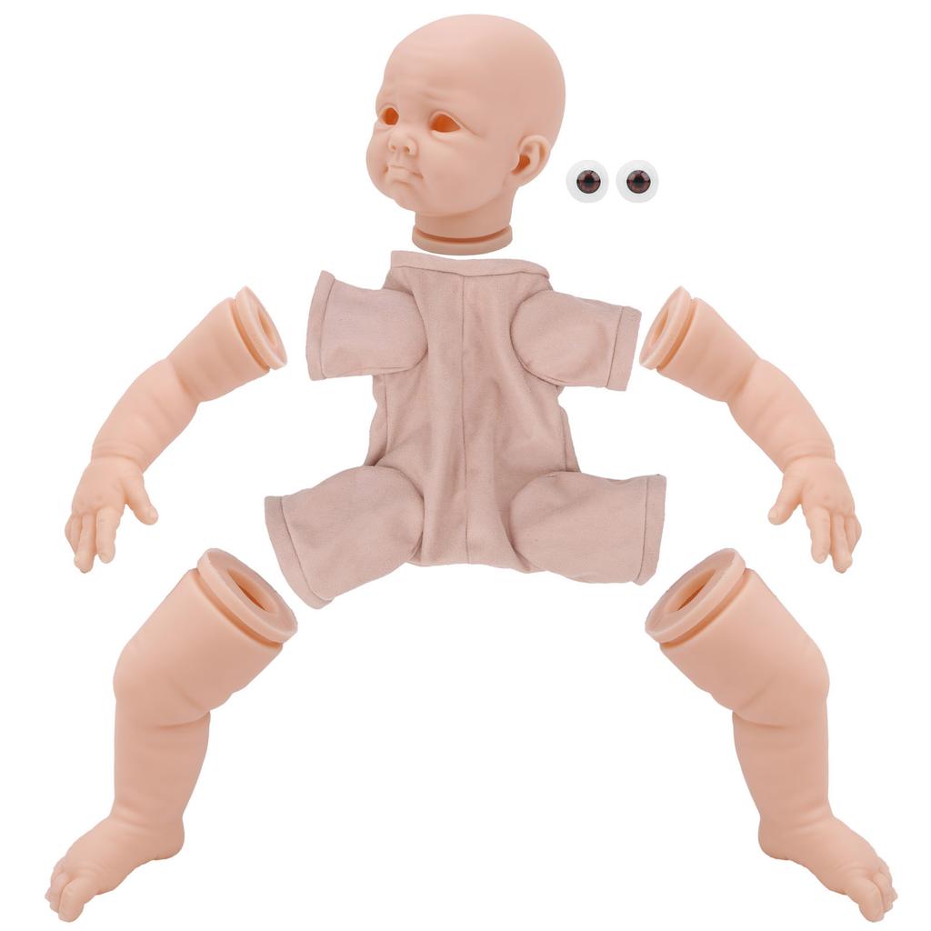 22 Inch DIY Simulation Unpainted Reborn Baby Doll Mold Sets Reborn Doll Kits Parts Toy